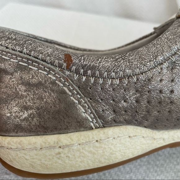 Josef Seibel Leather Metallic Caspian Sneakers 7 - Picture 13 of 13